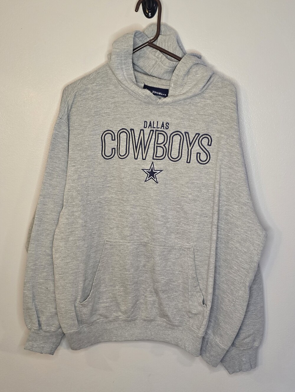Mens Dallas Cowboys Gray Pullover Hoodie Sweatshirt